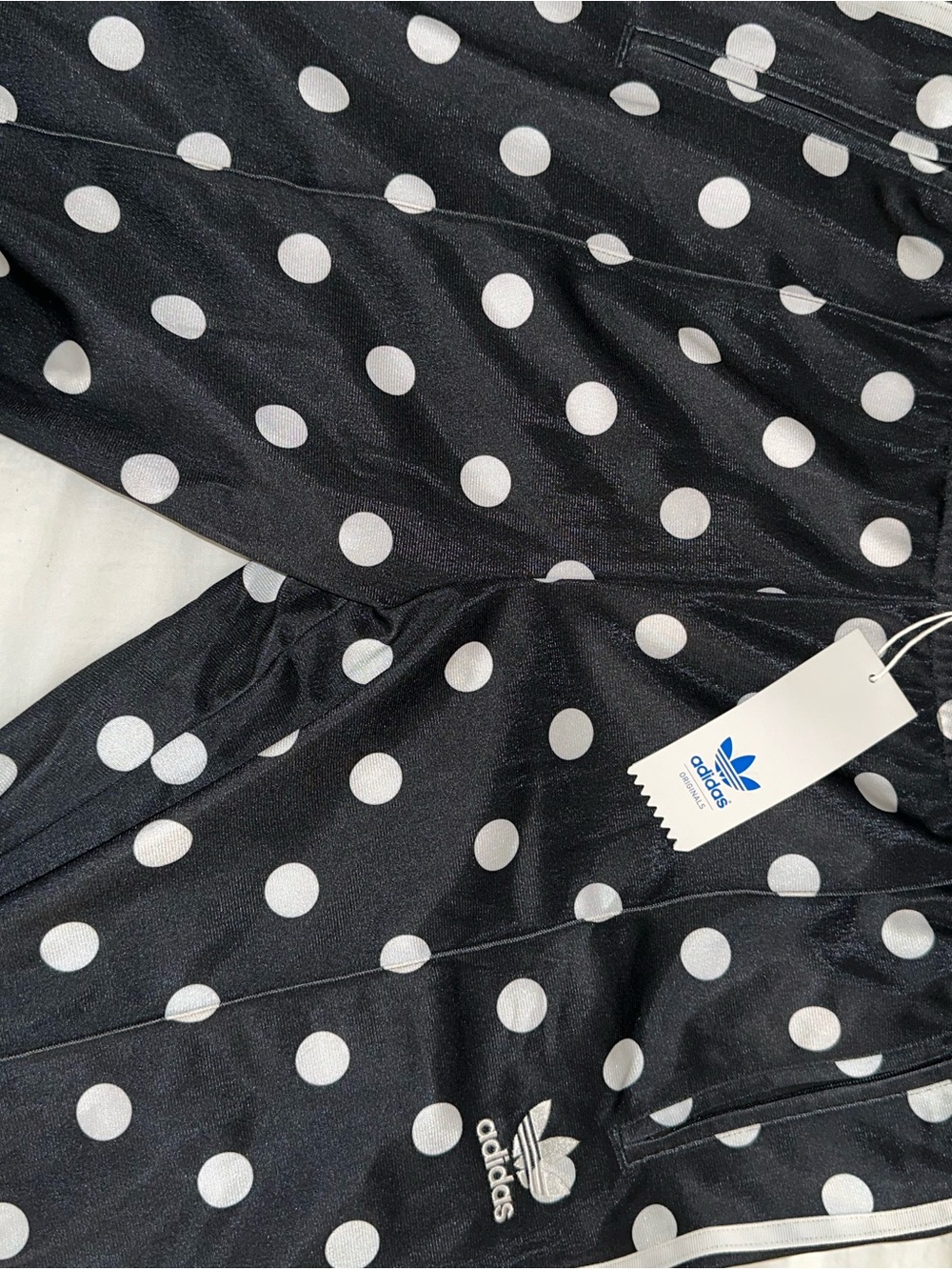 adidas  Black Polka Dot Track Pants - Picture 4 of 6